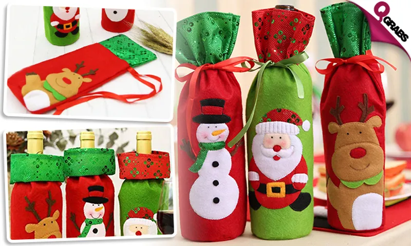 Festive Beverage Bottle Covers!